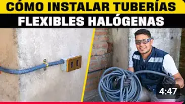 Como instalar tuberias flexibles halogenas miniatura de youtube