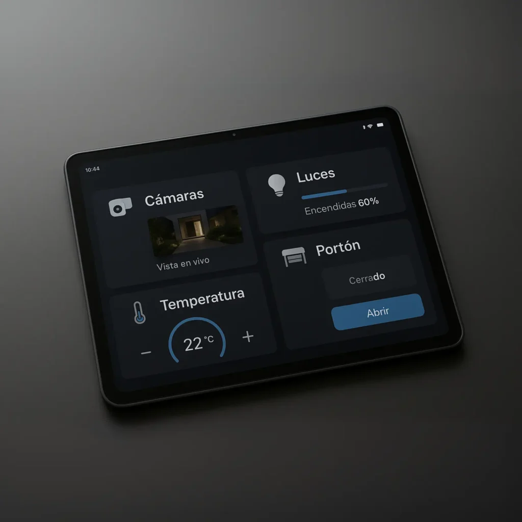 TABLET CON APPS DE DOMOTICA