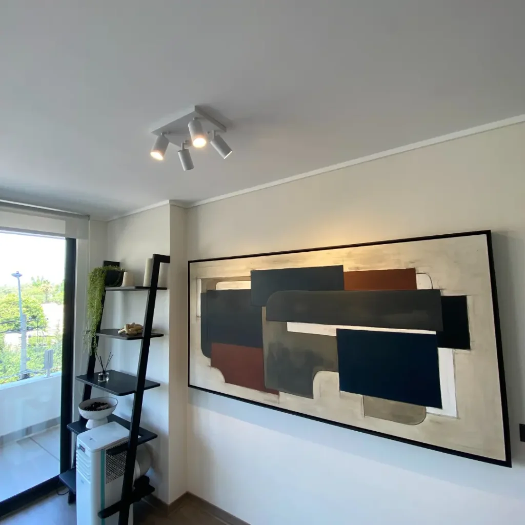 Instalación luminaria PLAFÓN 4 LUCES BLANCO